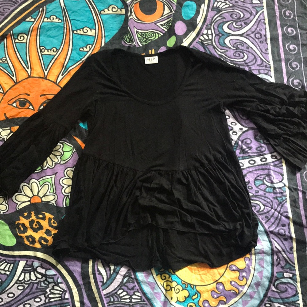 Baby Doll Top with Bell Sleeves
